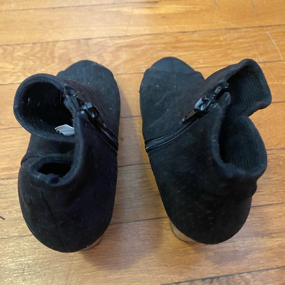 Old Navy Black peep toe booties - Picture 3 of 5